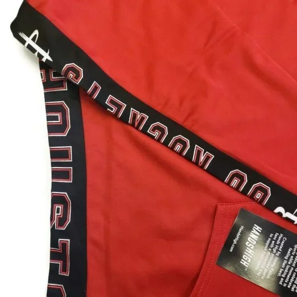 NBA Houston Rockets Hands High MVP Quarter Zip Pullover Adult Womens 2XL Red - Picture 6 of 7